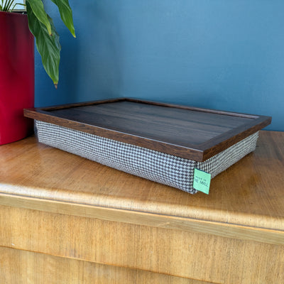 Luxury Dogtooth Lap Tray with Bean Bag by Made in the Mill