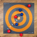 Handi Life Sport Floor Target Mat with boccia balls placed on it