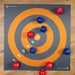 Handi Life Sport Floor Target Mat with boccia balls placed on it