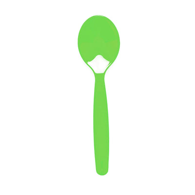 Small Reusable Dessert Spoon - Lime Green
