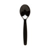 Small Reusable Dessert Spoon - Black