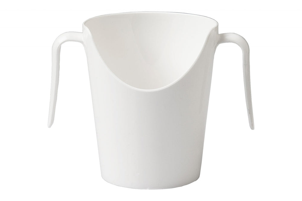 Two Handled Polycarbonate Nose Cup - White