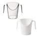 Two Handled Polycarbonate Nose Cup - Clear and White