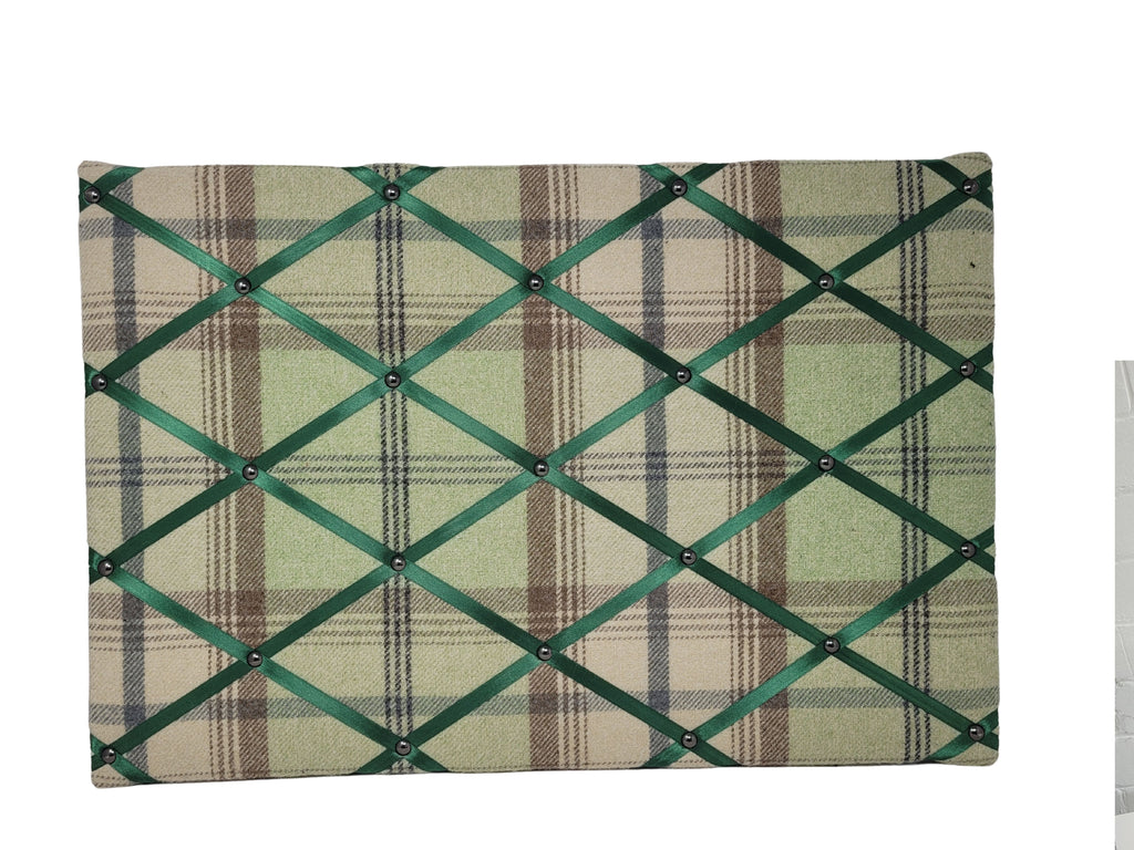 Fabric Notice Board - Forest Green