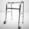 Deluxe folding walker with or without wheels