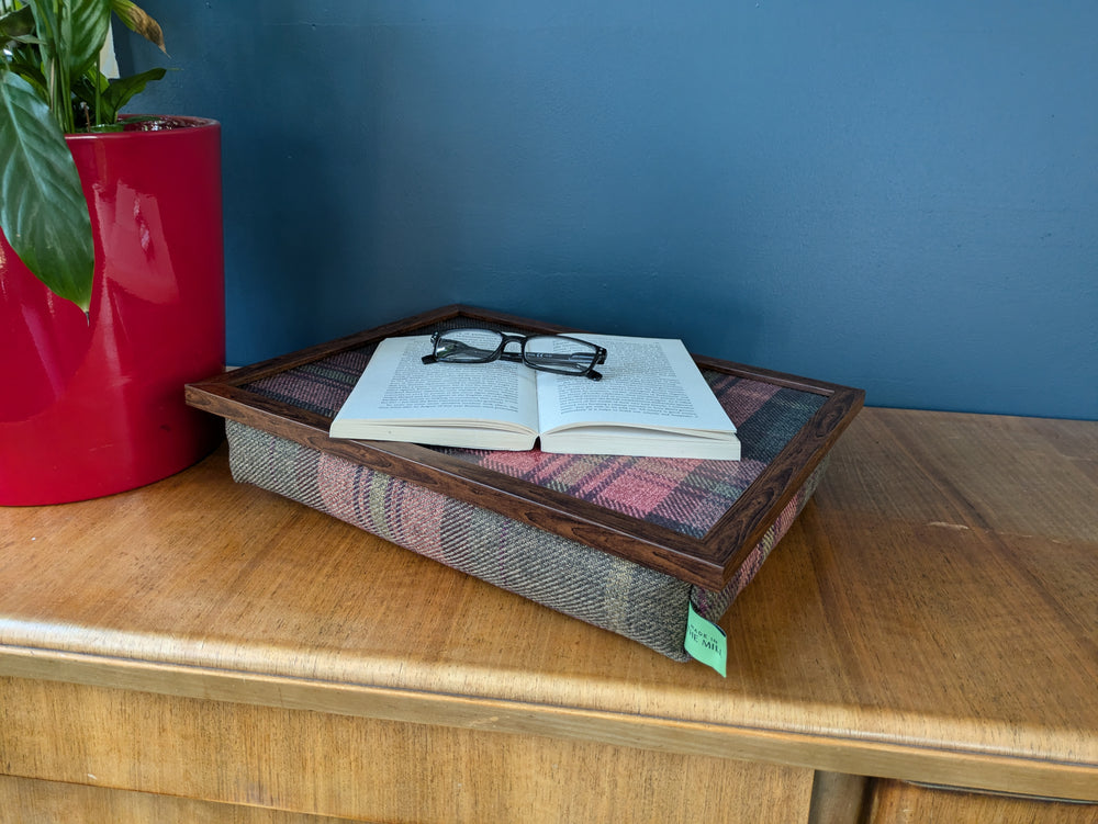 Luxury Harrier Tweed Lap Tray With Bean Bag from Made in the Mill