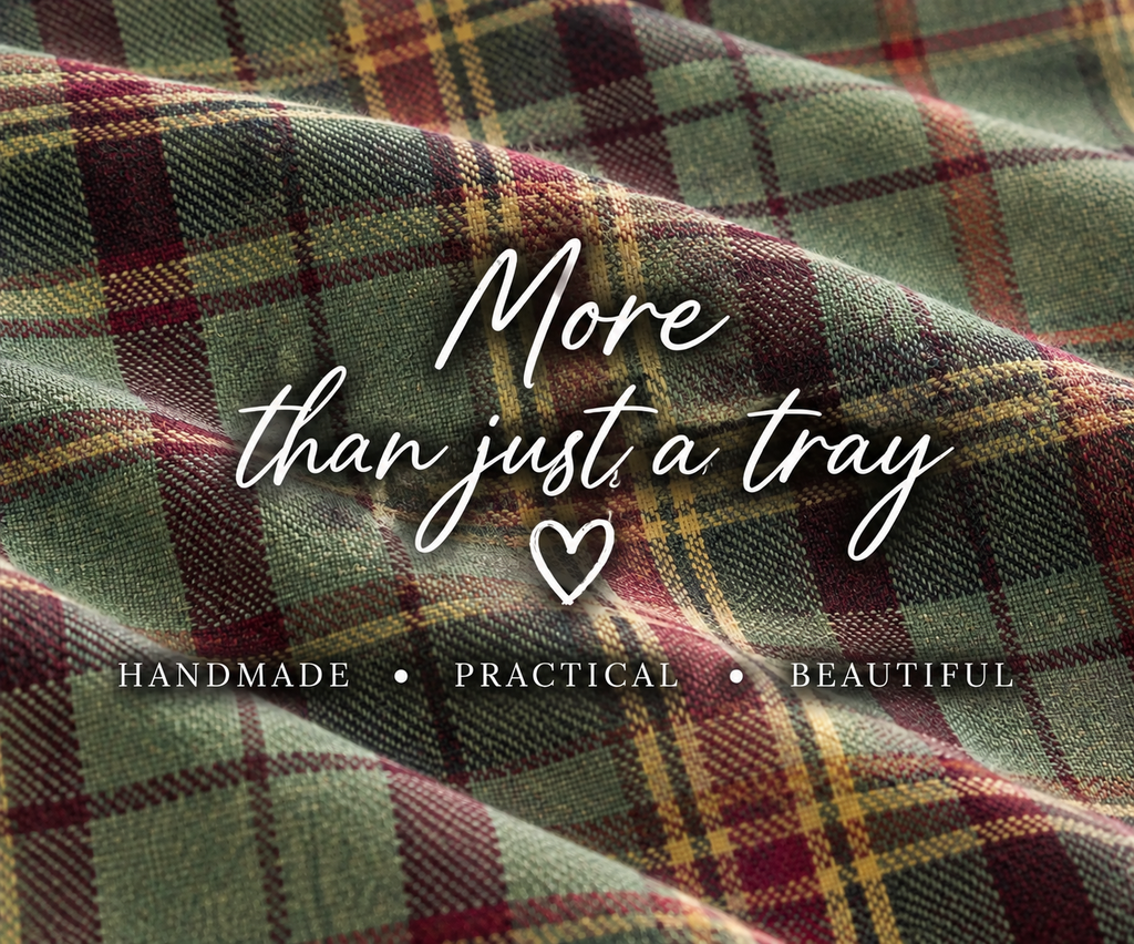 Luxury Brittany Tweed Lap Tray With Bean Bag from Made in the Mill