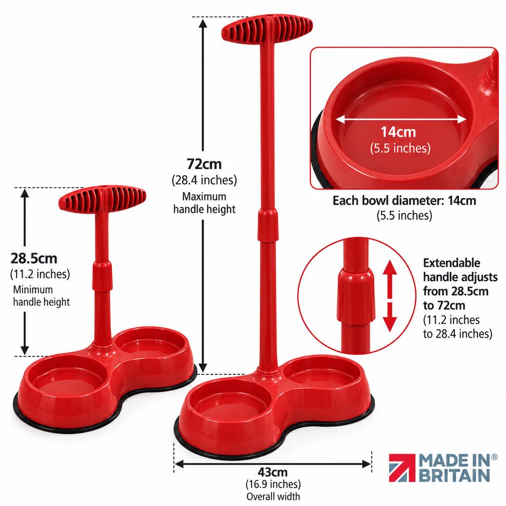No Need to Bend Long Handled Pet Bowl - BRAND NEW!