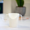 Two Handled Polycarbonate Nose Cup - White