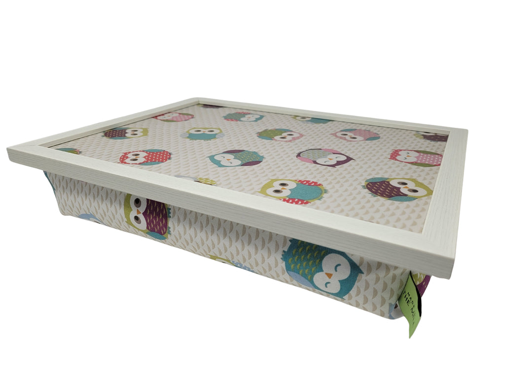 Luxury Lap Tray With Bean Bag from Made in the Mill - Owls Design