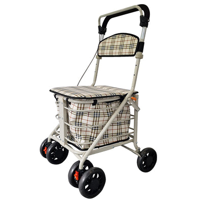 Shopping Trolley with Seat - Check