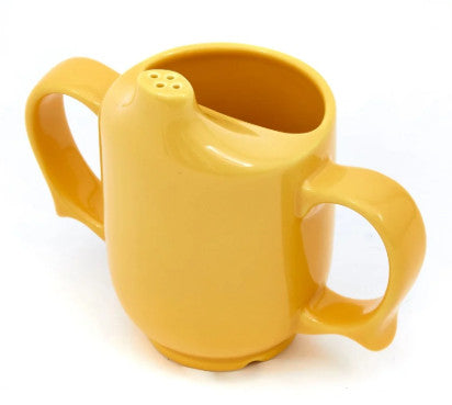 Wade Dignity Two Handled Feeder Cup with Pierced Spout - Yellow