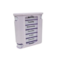 Stacked Weekday Pill Dispenser