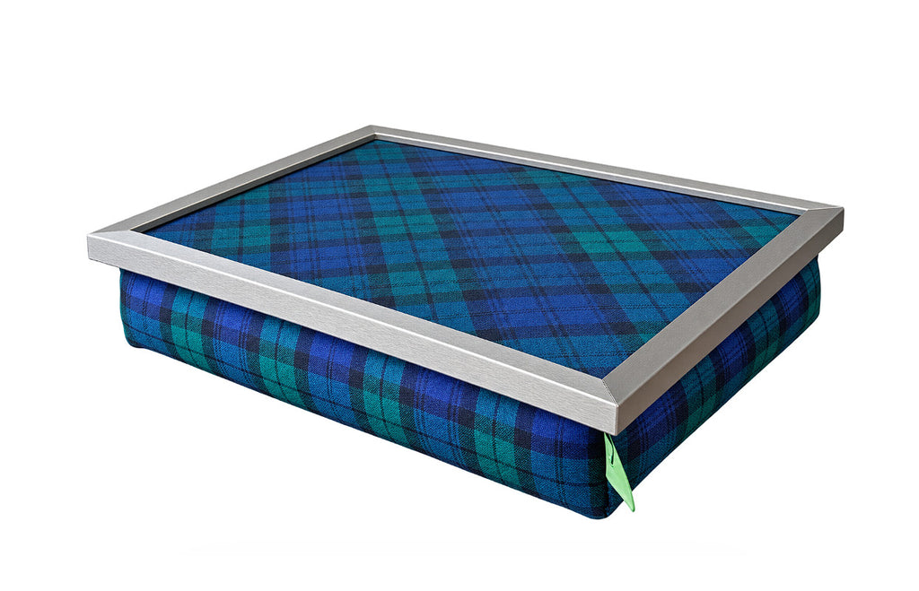 Black Watch Tartan Cushioned Luxury Lap Tray