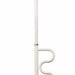 Bathtub Security Pole and Curve Grab Bar - White