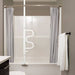 Bathtub Security Pole and Curve Grab Bar - White