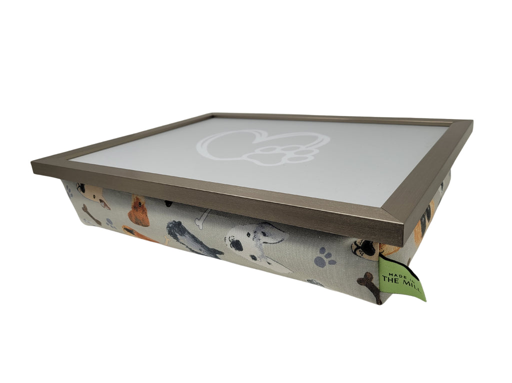 Luxury Lap Tray With Bean Bag - Portrait Pups Design from Made in the Mill