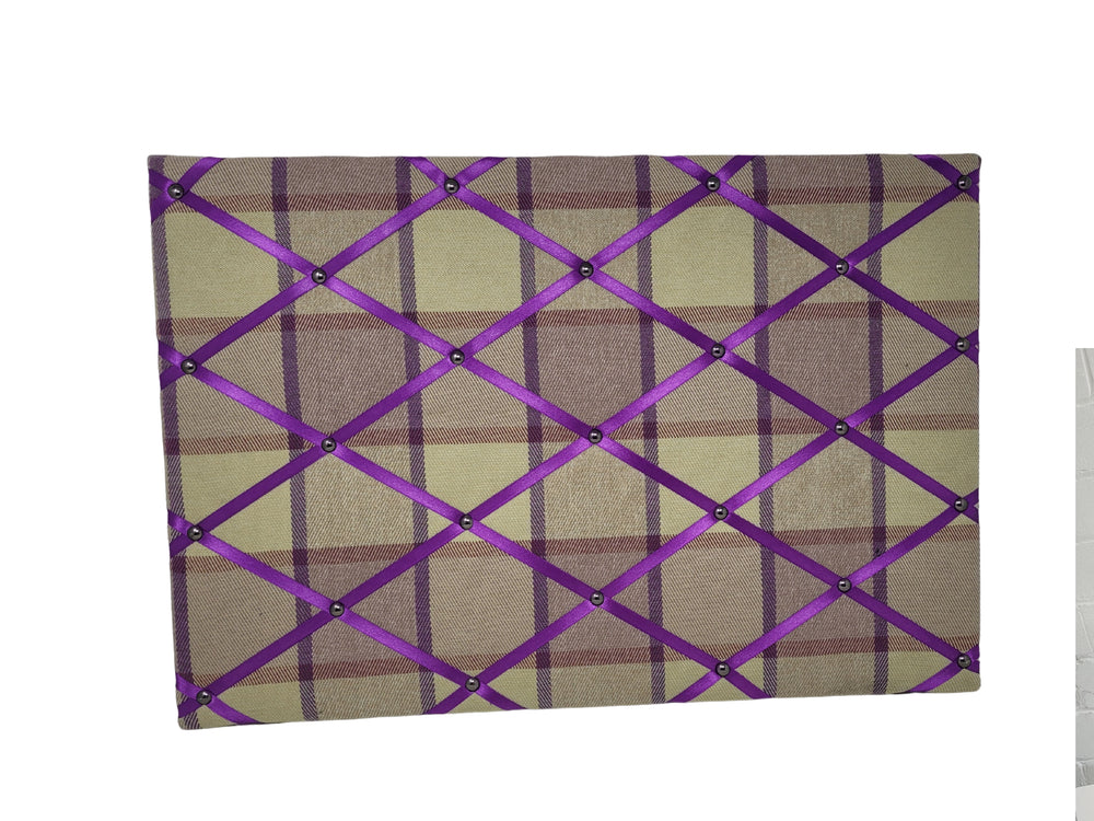 Fabric Notice Board - Purple Tweed