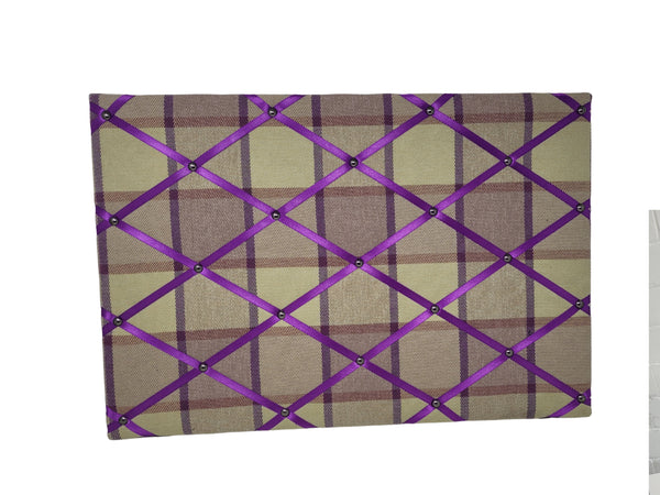 Fabric Notice Board - Purple Tweed