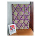 Fabric Notice Board - Purple Tweed