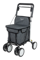 Carlett Comfort Shopping Rollator / Walker in Grey Ice