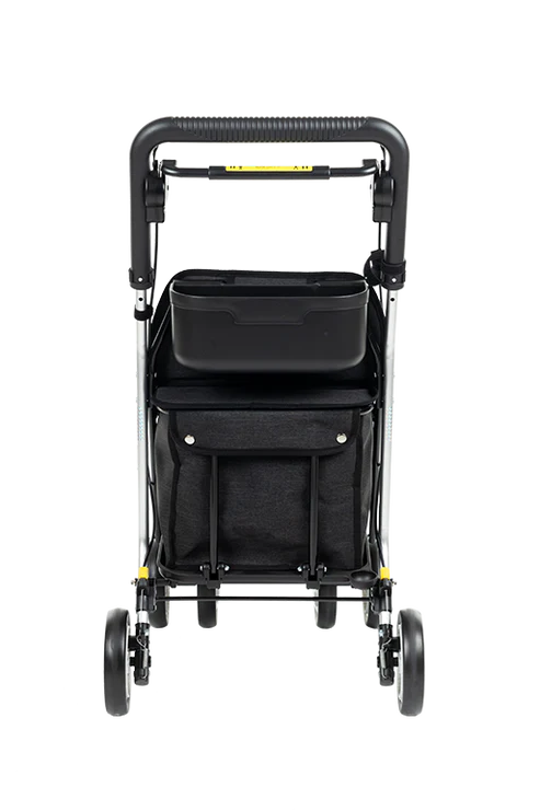 Carlett Comfort Shopping Rollator / Walker in Grey Ice