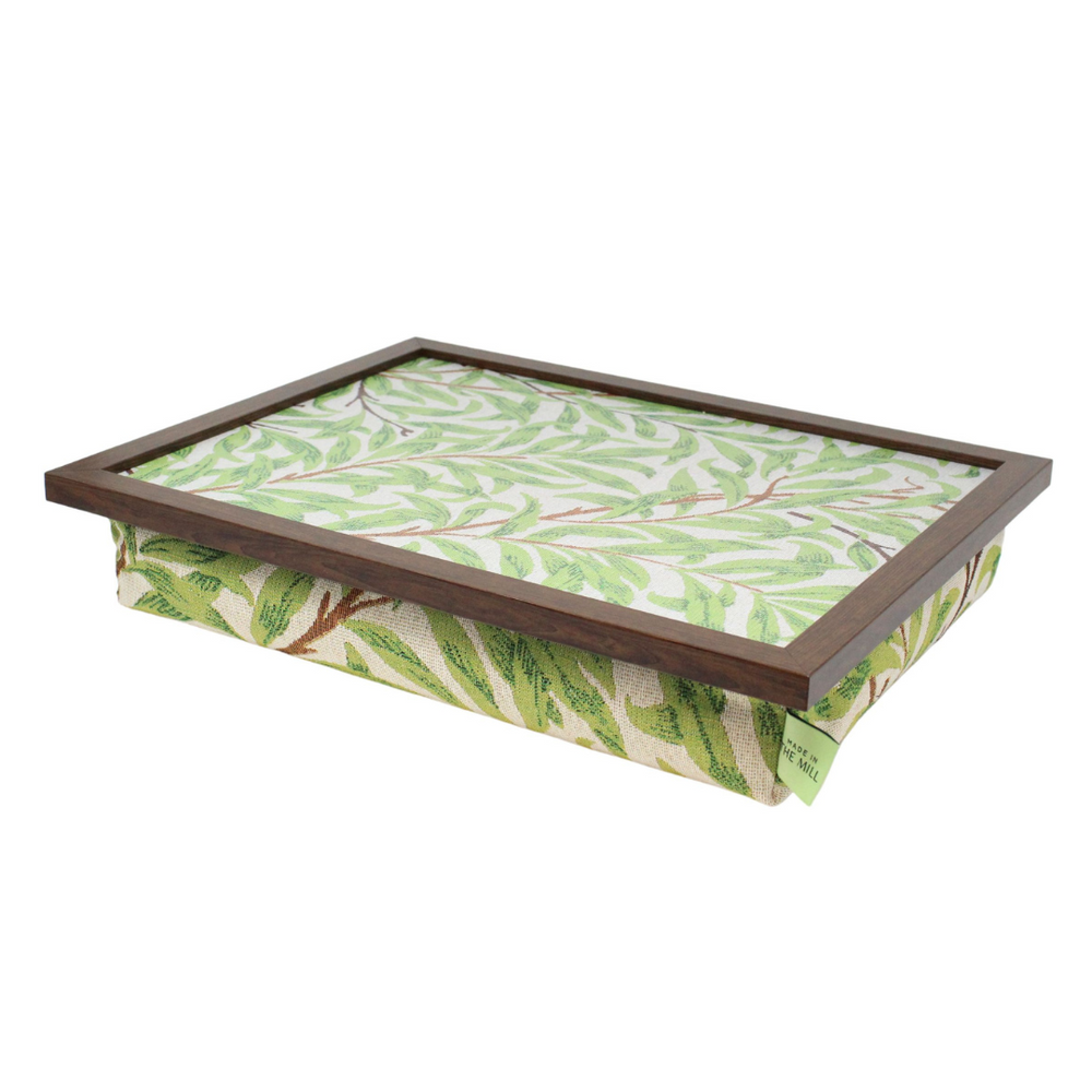 Luxury Sage Willow Lap Tray With Bean Bag from Made in the Mill