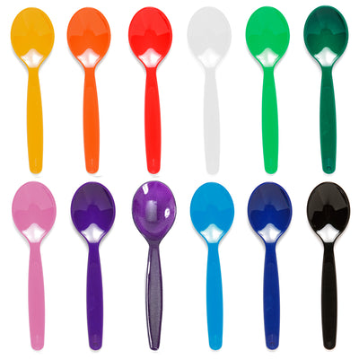 Small Reusable Dessert Spoon - 10 Colours