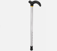 Silver Height Adjustable Walking Stick