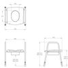 Toilet Frame with Seat