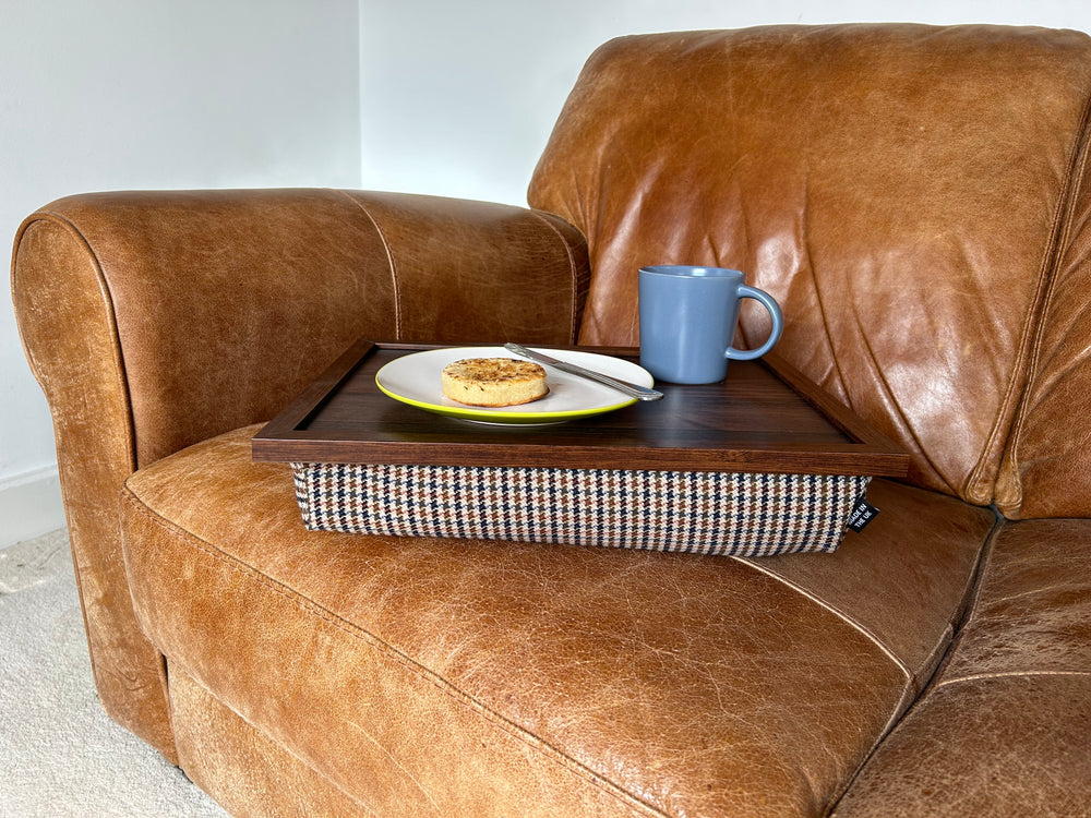 Luxury Dogtooth Lap Tray with Bean Bag by Made in the Mill