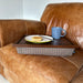 Luxury Dogtooth Lap Tray With Bean Bag