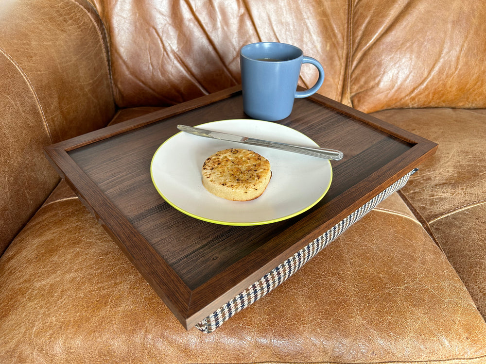 Luxury Dogtooth Lap Tray with Bean Bag by Made in the Mill