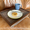 Luxury Dogtooth Lap Tray With Bean Bag