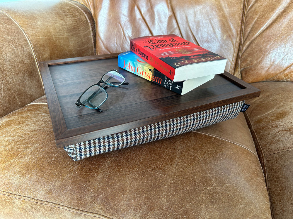 Luxury Dogtooth Lap Tray with Bean Bag by Made in the Mill