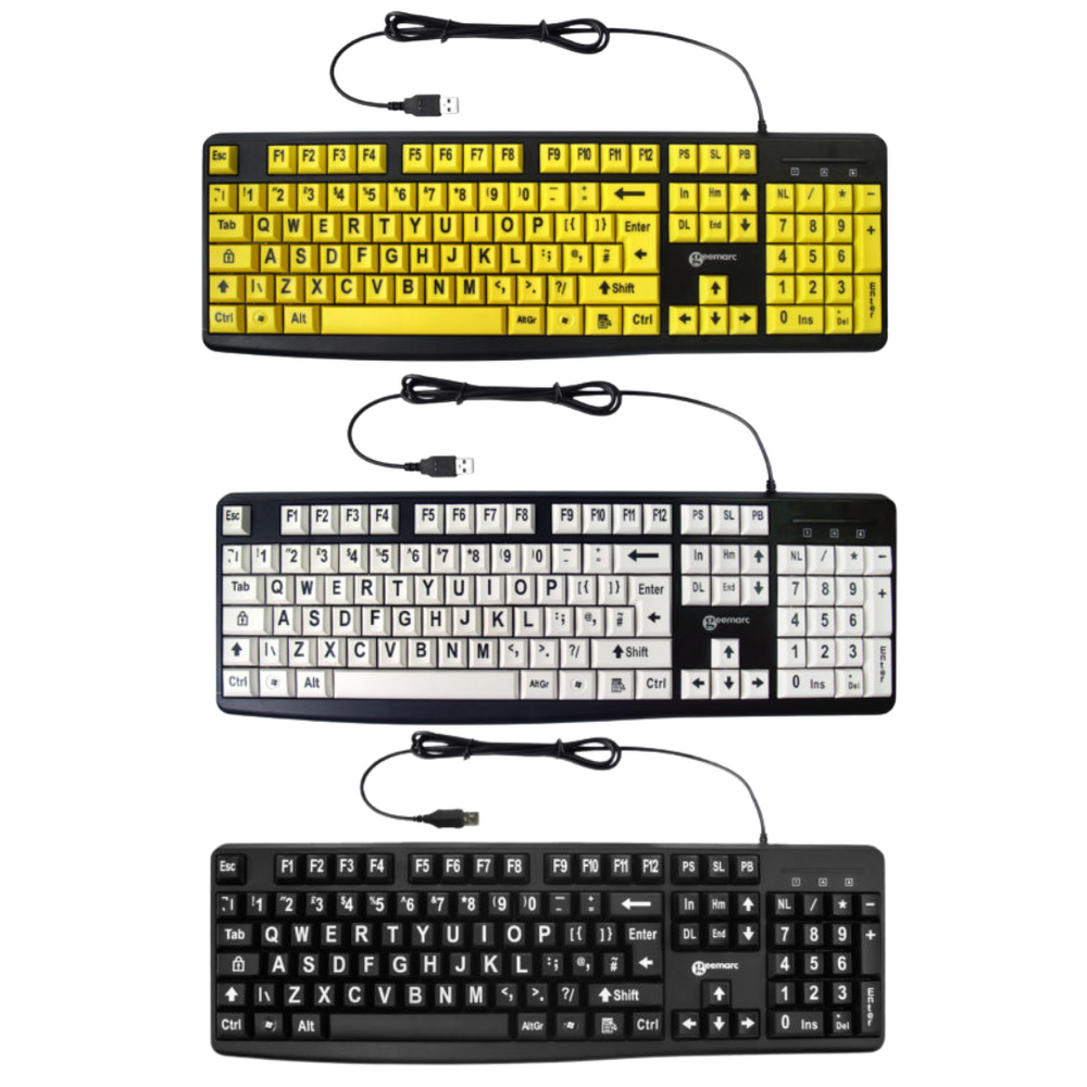 Ability Keyboard High Visibility Big Letter Keyboard – Ability Superstore