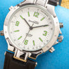 Talking Watch with Black Leather Strap