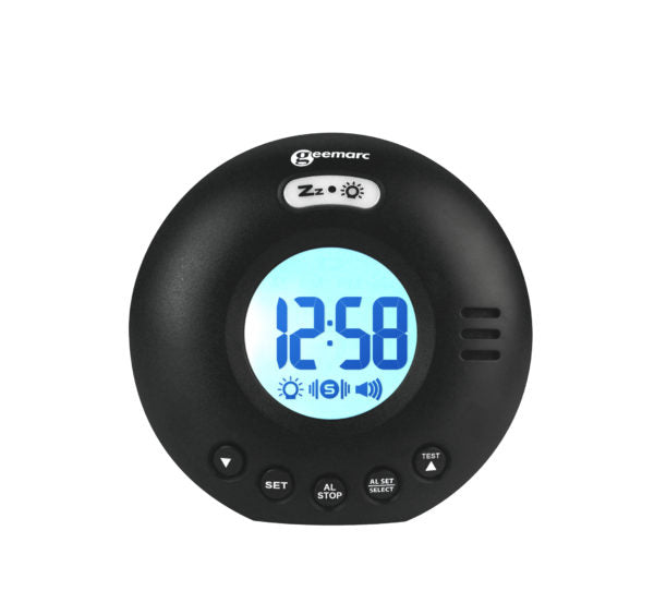 Wake 'N' Shake Voyager Alarm Clock - Black