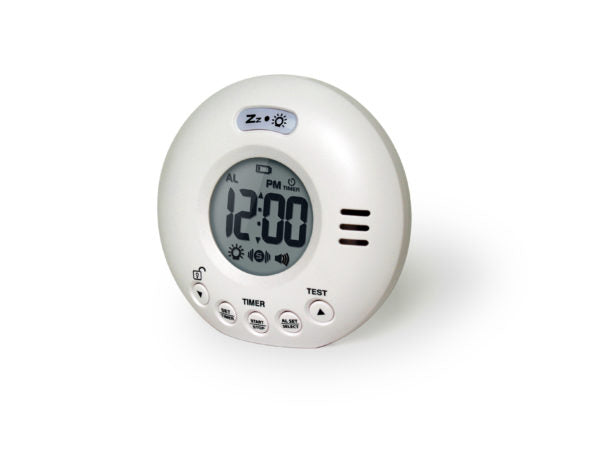 Wake 'N' Shake Voyager Alarm Clock - White