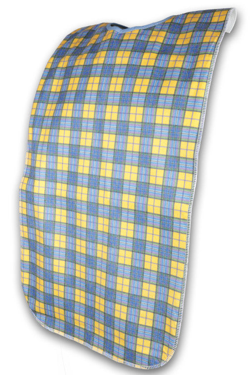 The yellow and blue check patterned Heavy Duty Clothing Protector