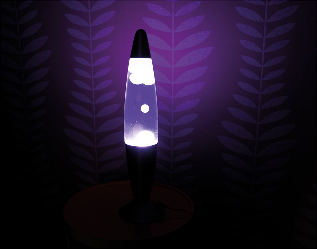 Lava Lamp with Silver Casing