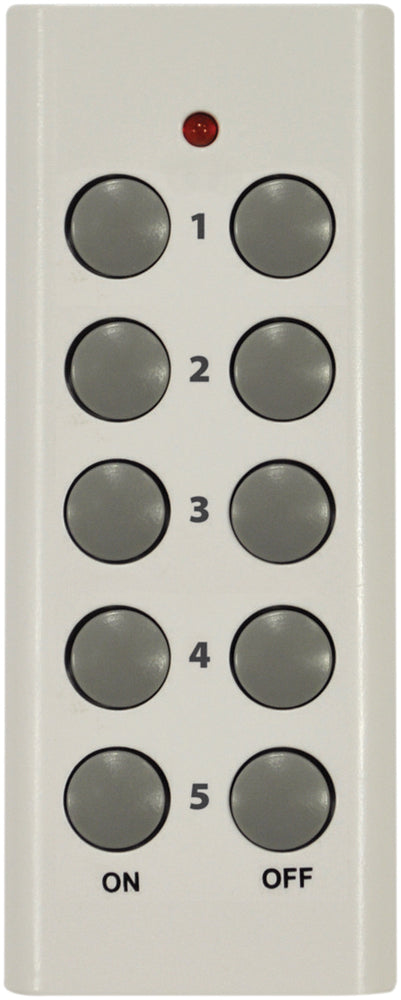 5 Way Remote Control Mains Socket Adaptor Set