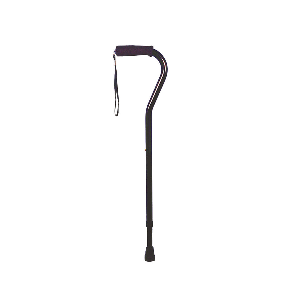The Swan Neck Walking Stick with Foam Grip Handle 