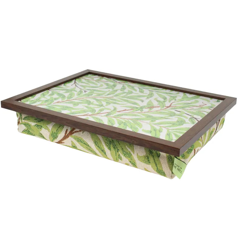 Luxury Sage Willow Lap Tray With Bean Bag from Made in the Mill