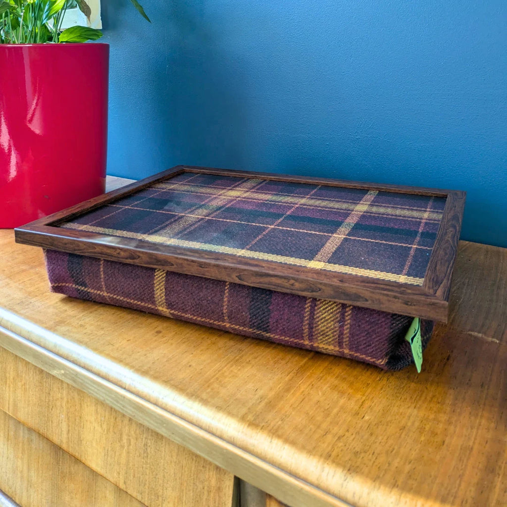 Luxury Papillion Tweed Lap Tray With Bean Bag from Made in the Mill
