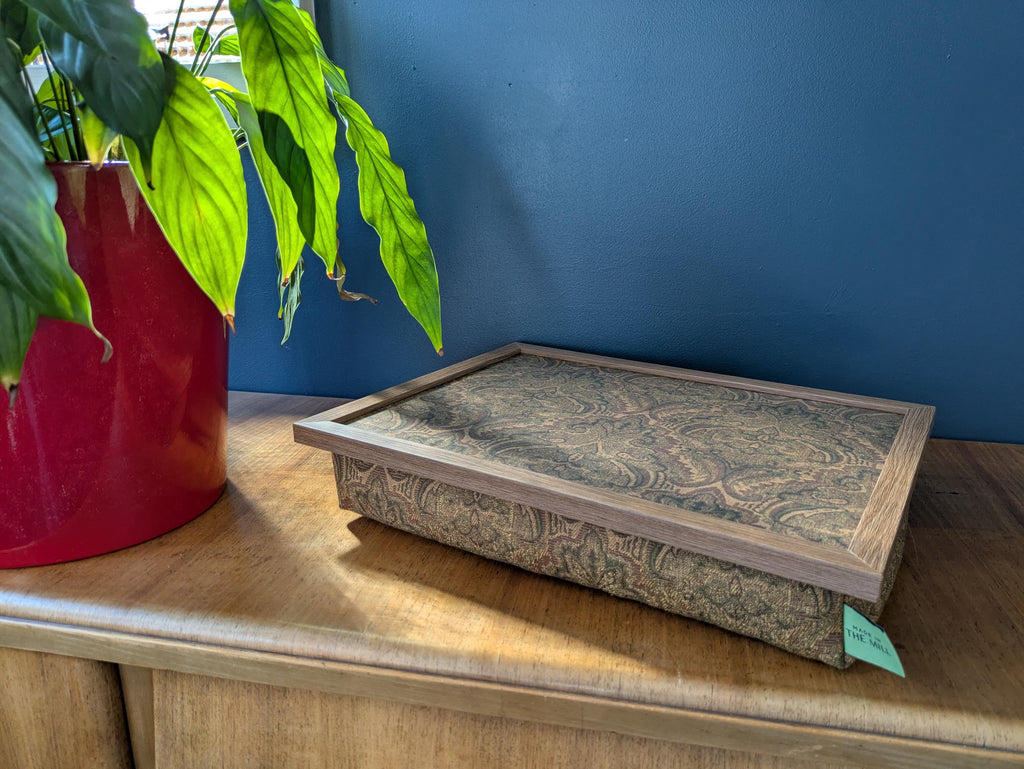Luxury Templeton Tapestry Lap Tray with Bean Bag Base from Made in the Mill