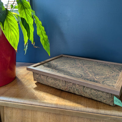 Luxury Templeton Tapestry Lap Tray with Bean Bag Base from Made in the Mill