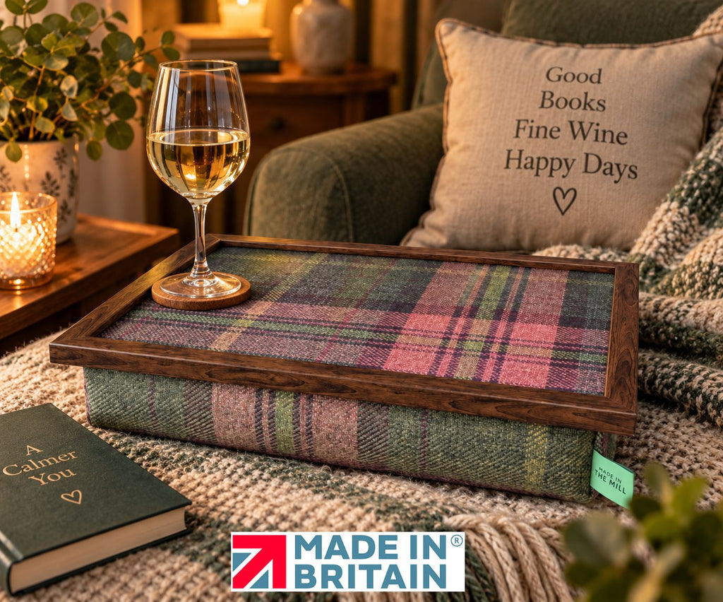 Luxury Harrier Tweed Lap Tray With Bean Bag from Made in the Mill