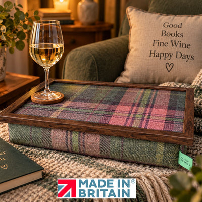 Luxury Harrier Tweed Lap Tray With Bean Bag from Made in the Mill