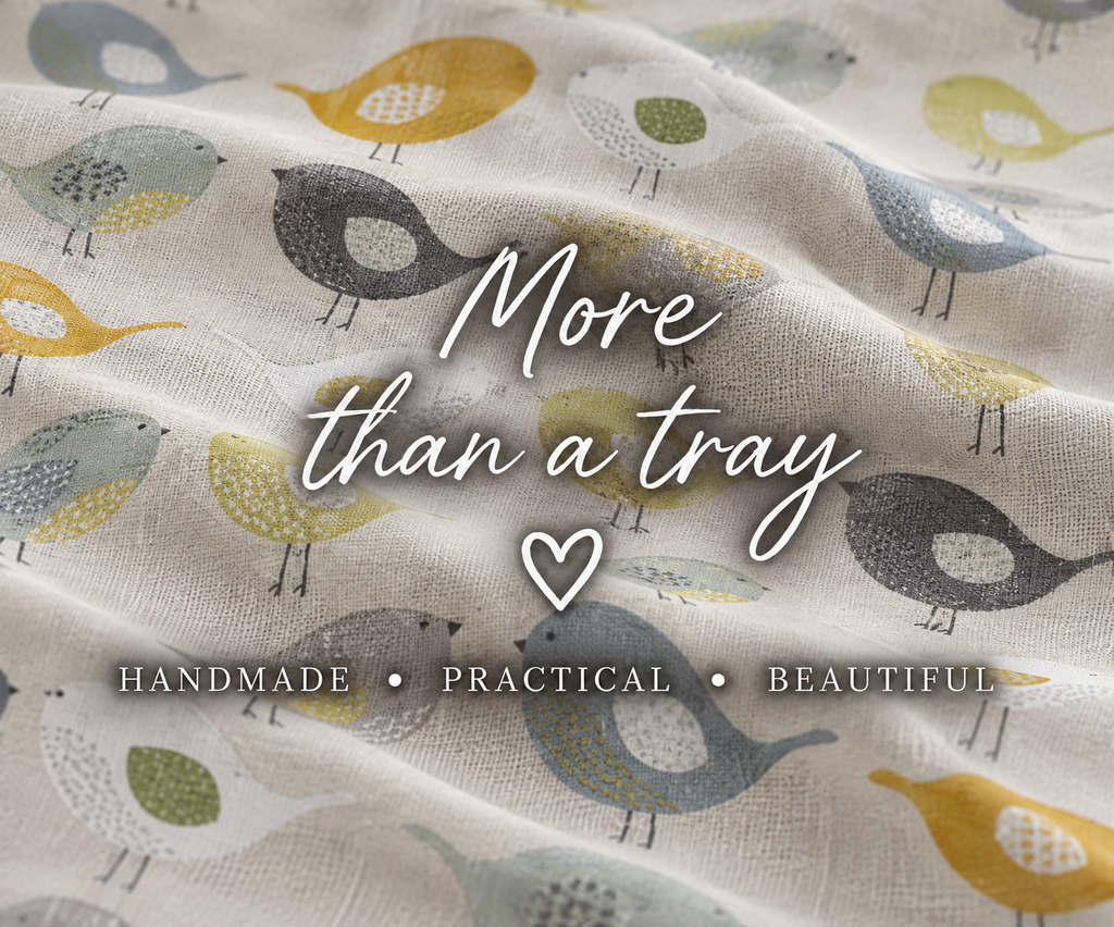 Luxury Lap Tray With Bean Bag from Made in the Mill - Birds Design